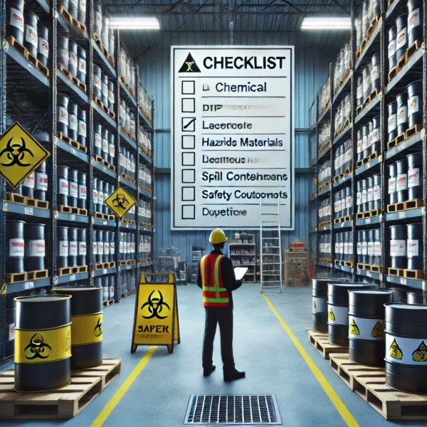 Lista kontrolna bezpieczeństwa i higieny pracy magazynu chemicznego